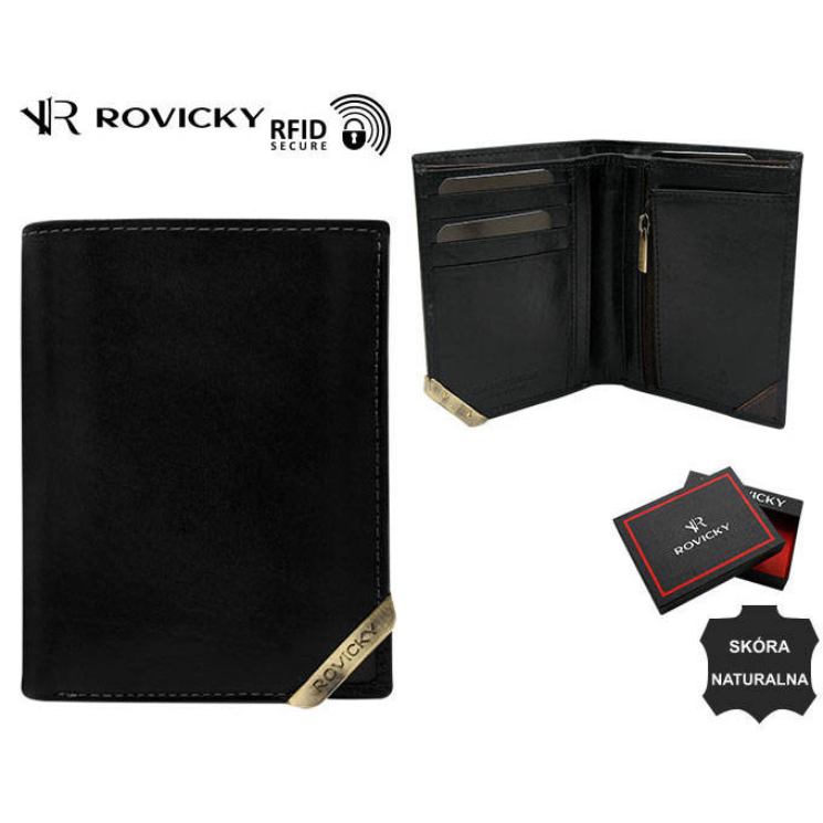 ROVICKY RFID bőr pénztárca N484-RVTM-GL