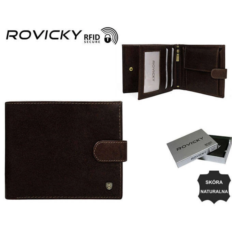 ROVICKY N01L-RVT RFID bőr pénztárca