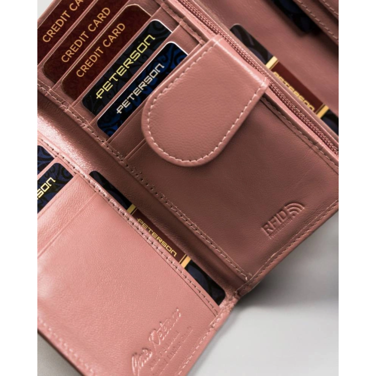 PETERSON PTN RD-21-GCL-Y RFID bőr pénztárca