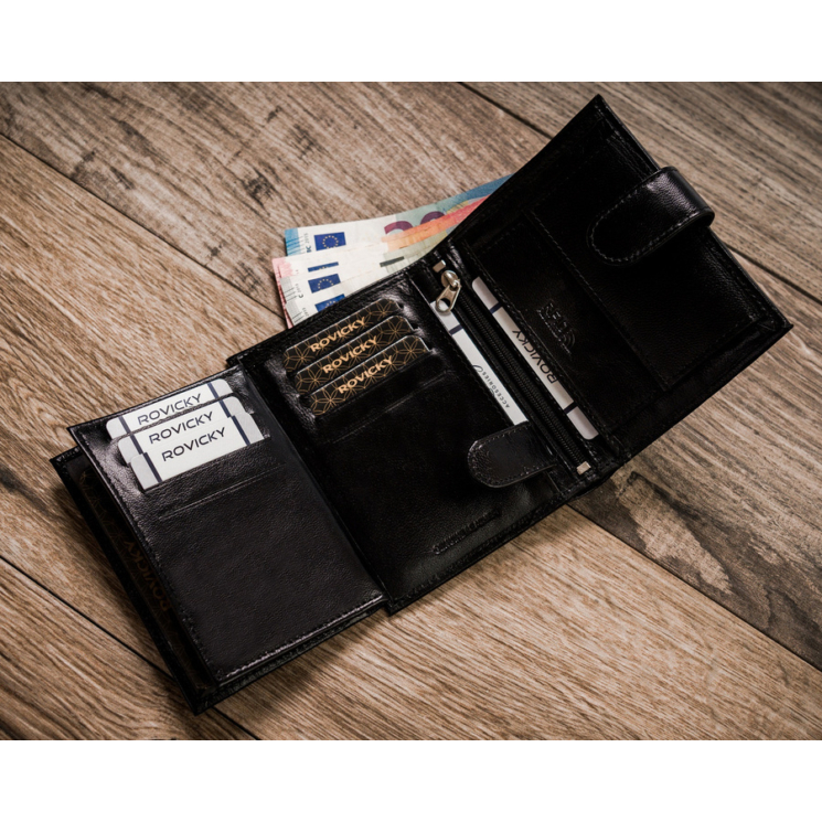 Férfi RFID bőr pénztárca ROVICKY R-RM-10L-GCL