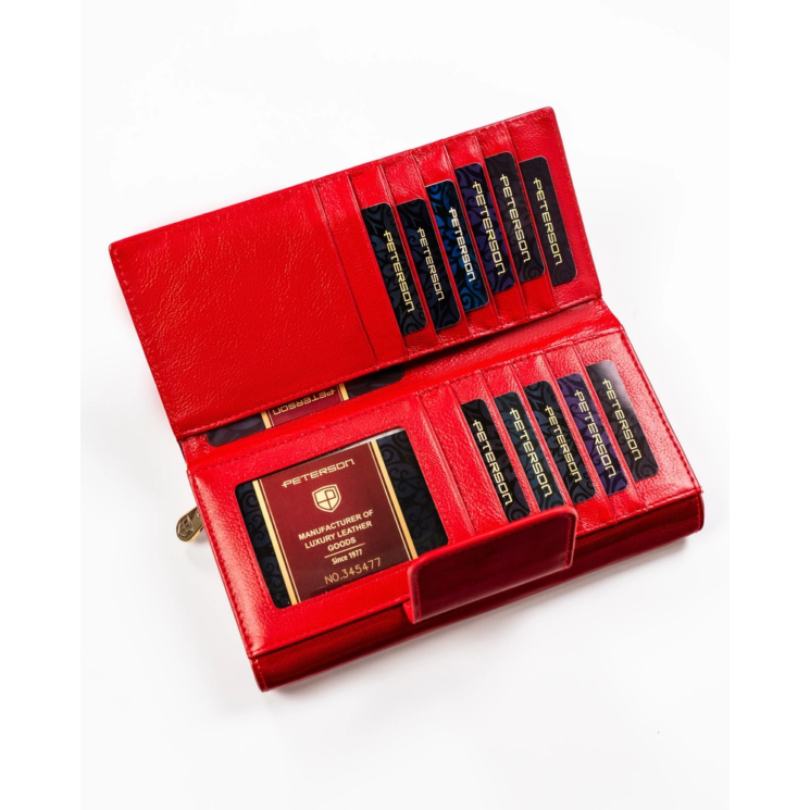 PETERSON PTN 42100-SAF RFID bőr pénztárca