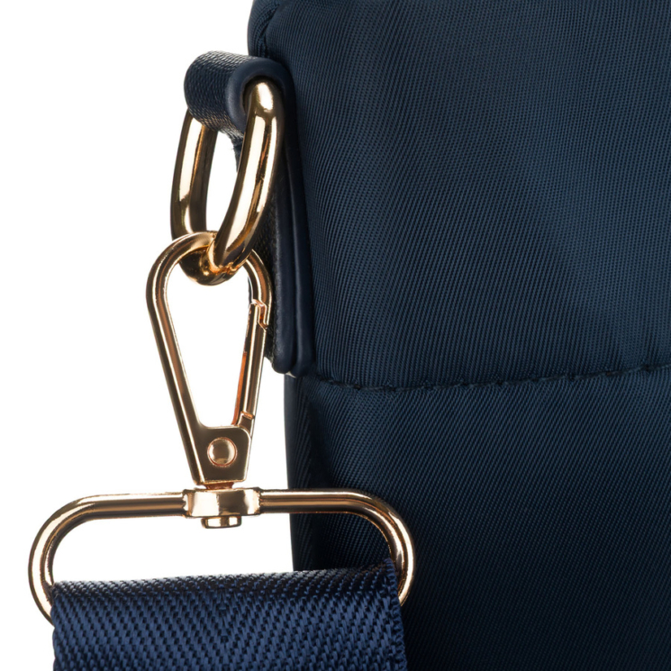 Peterson sötétkék nagyméretű női válltáska A4-es méretben