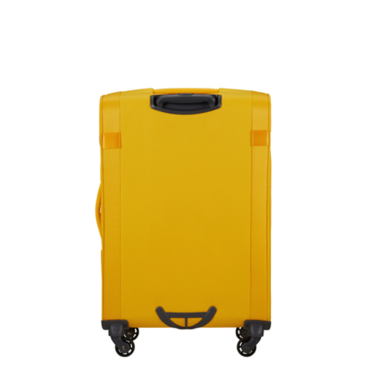 Samsonite Citybeat bővíthető spinner bőrönd közepes méret 66 cm GoldenYellow