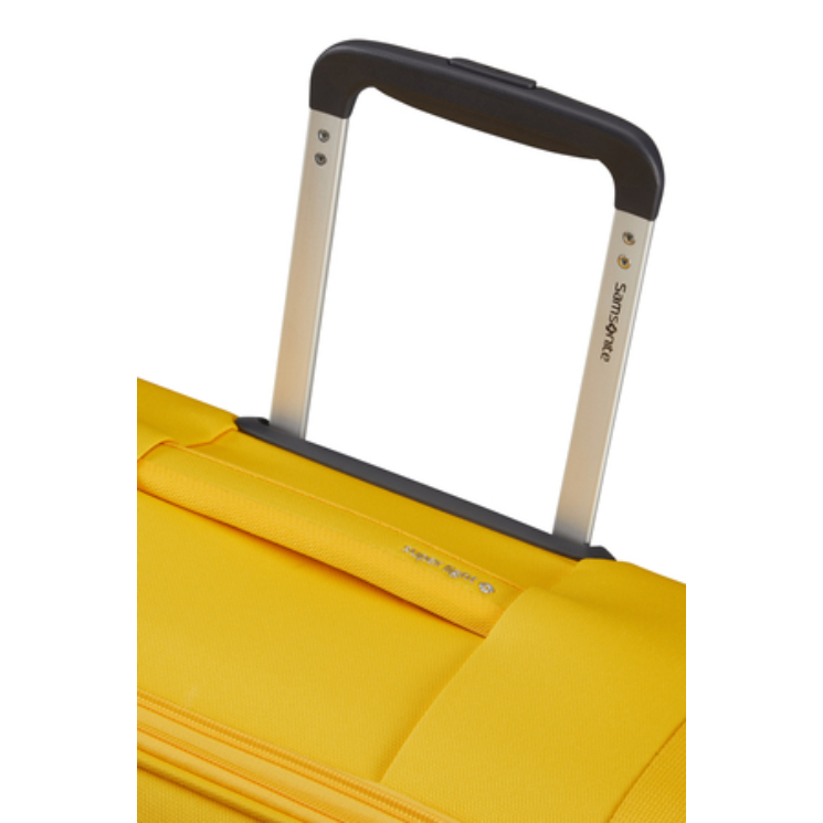 Samsonite Citybeat bővíthető spinner bőrönd közepes méret 66 cm GoldenYellow