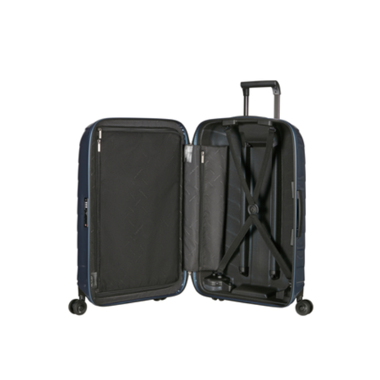 Samsonite Attrix Spinner Bőrönd 69 cm SteelBlue 10 év garancia