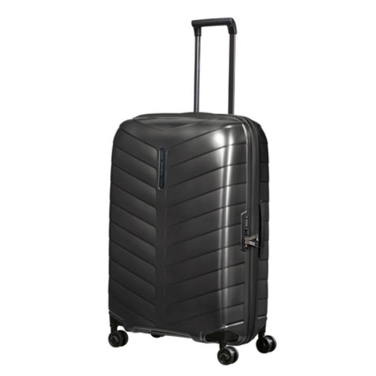Samsonite Attrix Spinner Bőrönd 75 cm Black 10 év garancia