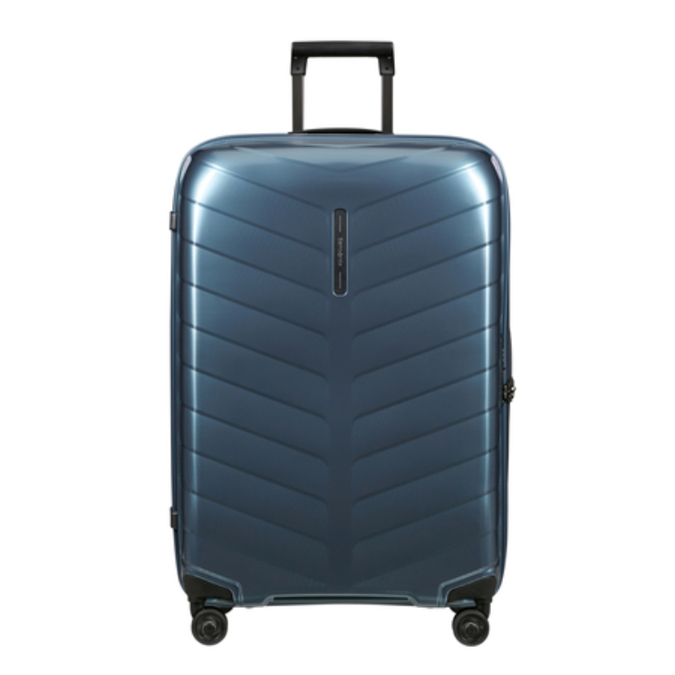 Samsonite Attrix Spinner Bőrönd 75 cm SteelBlue 10 év garancia