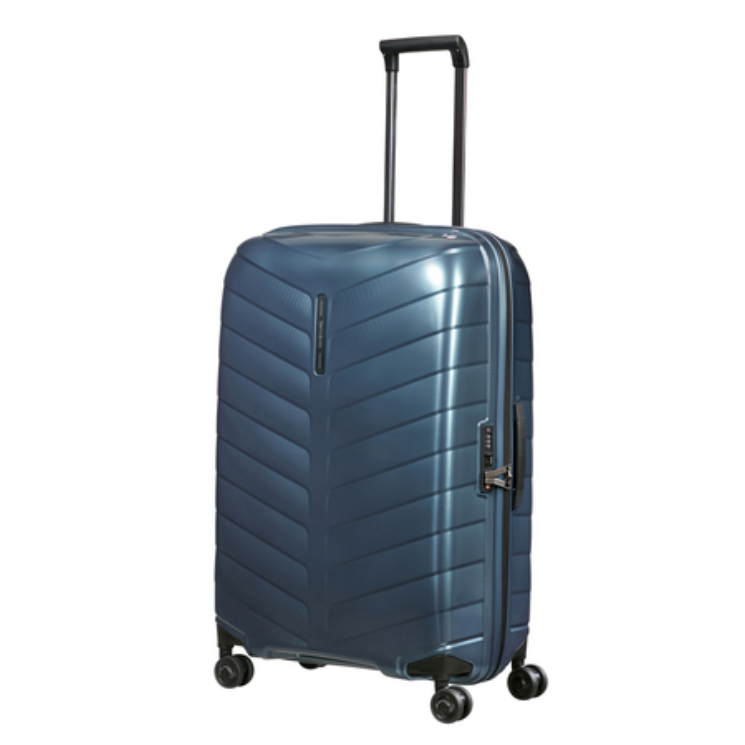 Samsonite Attrix Spinner Bőrönd 75 cm SteelBlue 10 év garancia