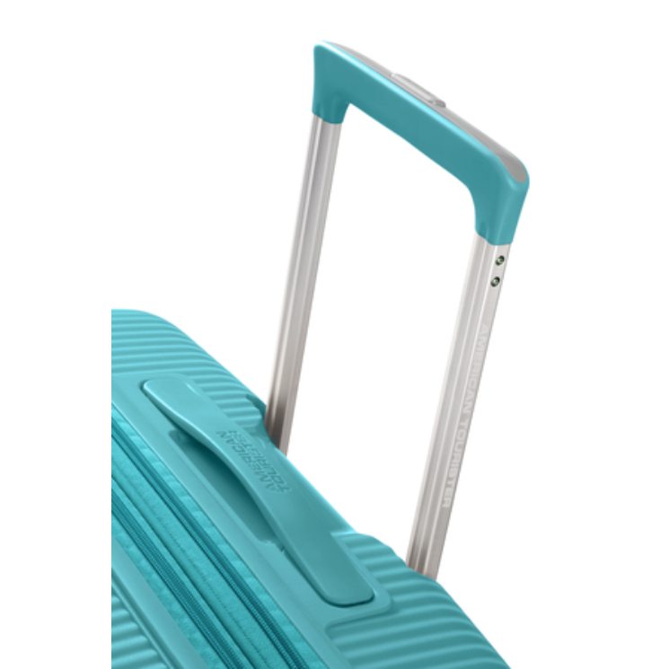 American Tourister Soundbox bővíthető Spinner bőrönd 55 TurquoiseTonic