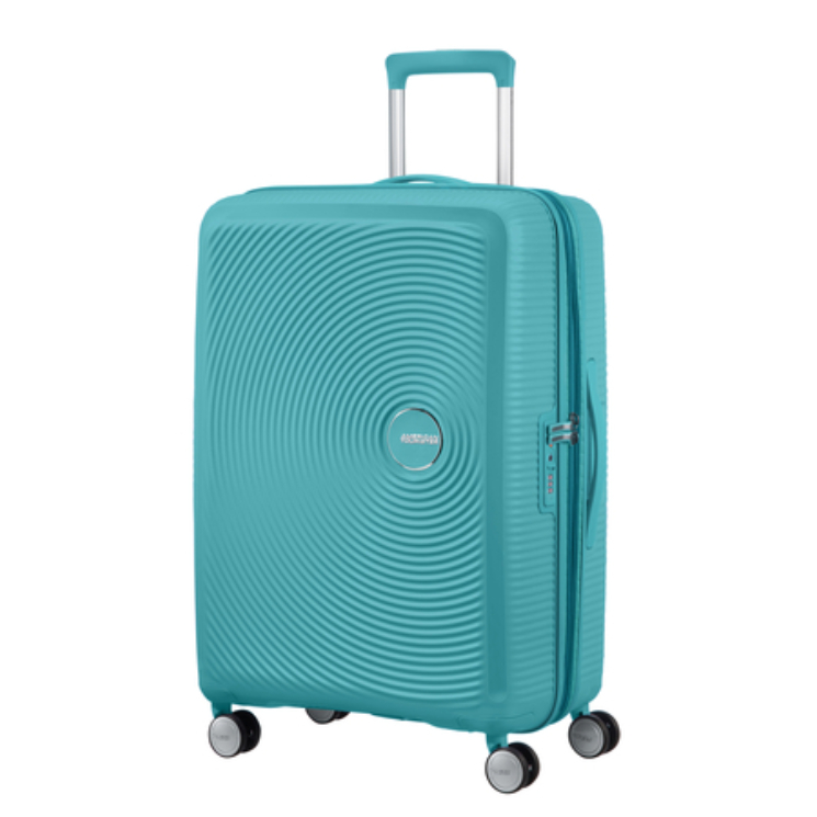 American Tourister Soundbox bővíthető Spinner bőrönd 55 TurquoiseTonic