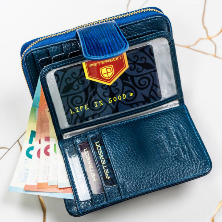 Lakk Valódi bőr női Pénztárca sok kártyatartóval RFID védelemmel