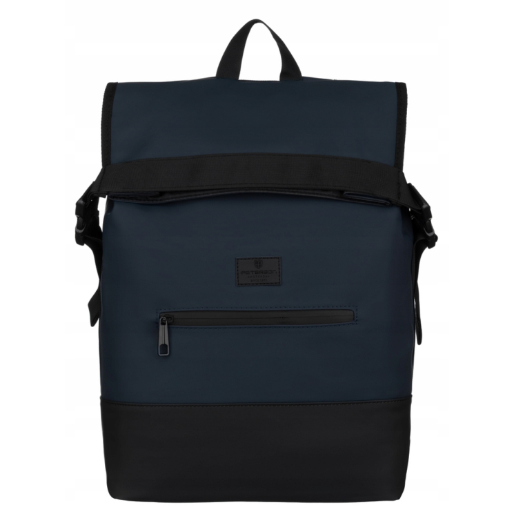 Vízálló többzsebes laptoptartós hátizsák kék színben