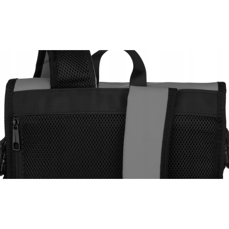 Vízálló többzsebes laptoptartós hátizsák szürke színben