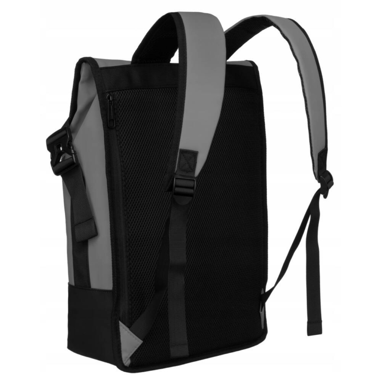 Vízálló többzsebes laptoptartós hátizsák szürke színben