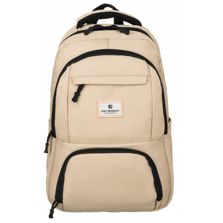 Peterson Laptoptartós városi hátizsák Bézs színben