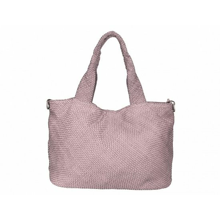 Valódi bőr női válltáska púder színben S7216 PowderPink