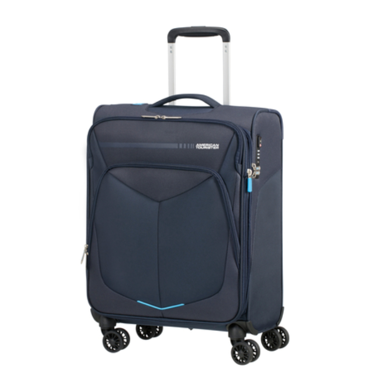 American Tourister Summerfunk Bővíthető Spinner Kabinbőrönd 55 cm Navy