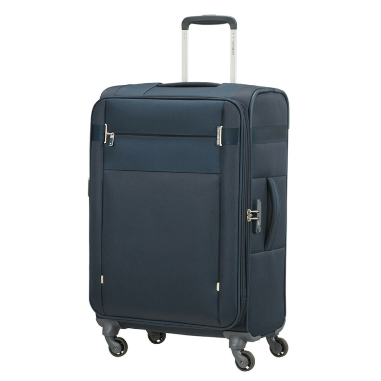 Samsonite Citybeat bővíthető spinner bőrönd közepes méret 66 cm
