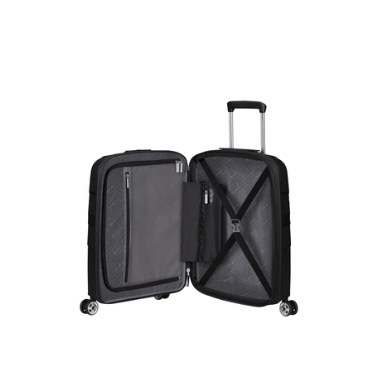 American Tourister Starvibe Spinner Kabinbőrönd 55cm Black 3 év garancia