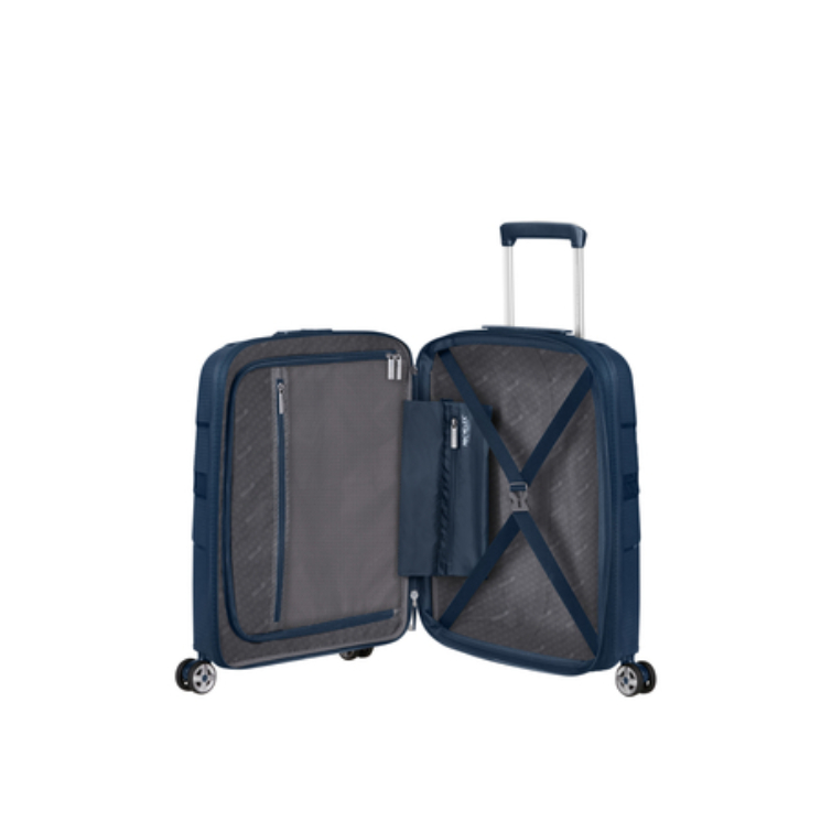 American Tourister Starvibe Spinner Kabinbőrönd 55cm Navy 3 év garancia
