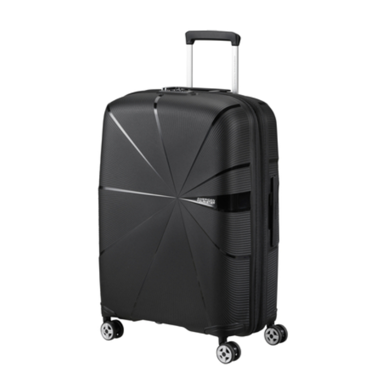 American Tourister Starvibe Spinner Bővíthető Bőrönd 67cm Black 3 év garancia