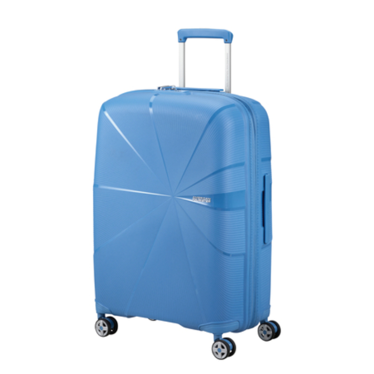 American Tourister Starvibe Spinner Bővíthető Bőrönd 67cm Blue 3 év garancia