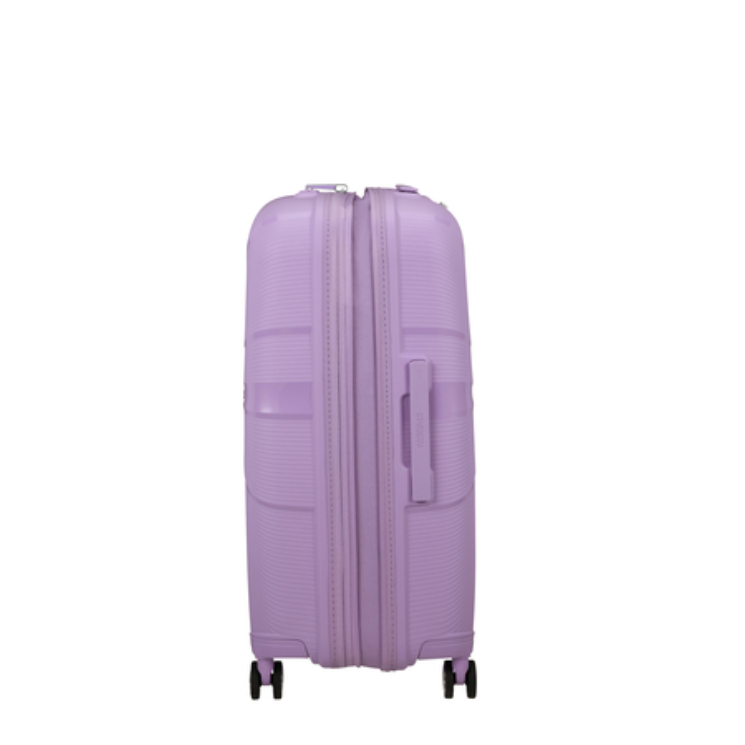 American Tourister Starvibe Spinner Bővíthető Bőrönd 67cm Lavender 3 év garancia