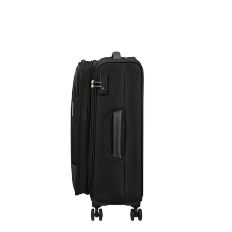 American Tourister Pulsonic Spinner Bőrönd 68cm AsphaltBlack