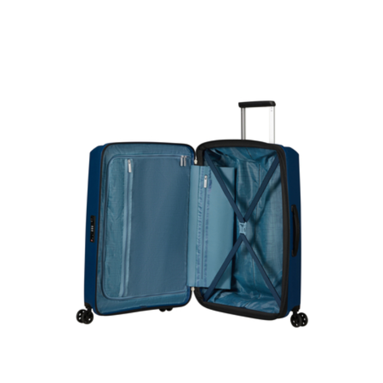 American Tourister Aerostep Spinner Bővíthető Bőrönd 67cm Navy 3 év garancia