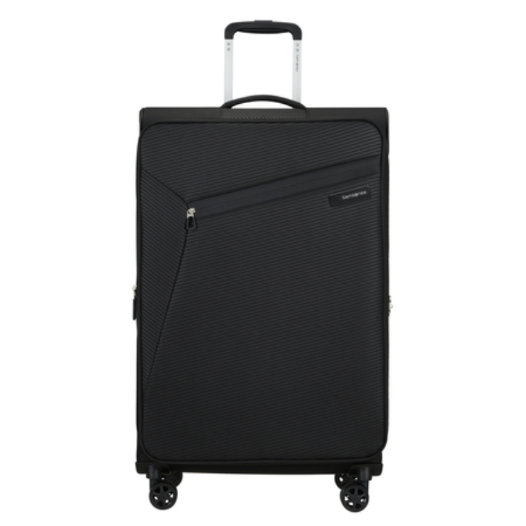 Litebeam Spinner Bővíthető bőrőnd 77 cm 5 év garancia Fekete