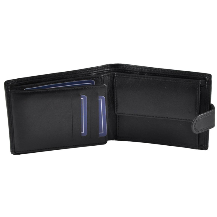 Férfi bőr pénztárca barna színben RFID védelemmel 243 Brown