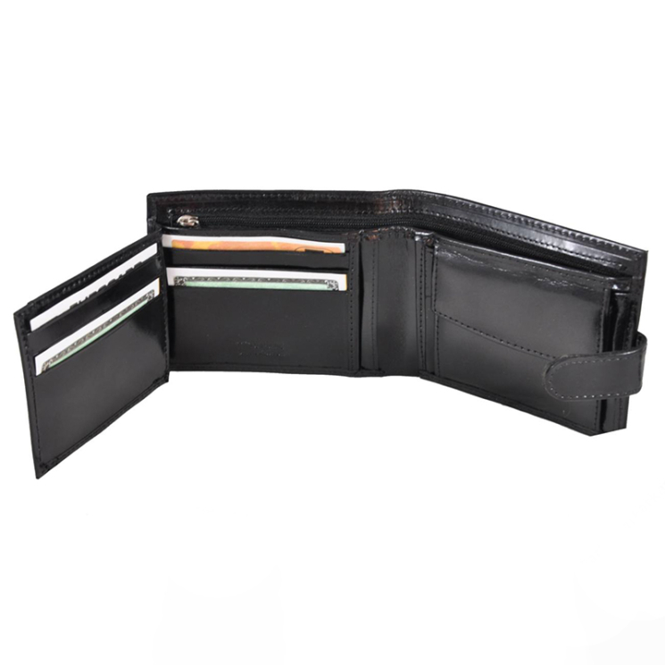 Bőr férfi pénztárca 2804 DarkBrown