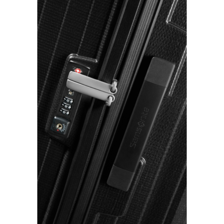 Samsonite Lite-Box Spinner Bőrönd 69 cm Black 10 év garancia