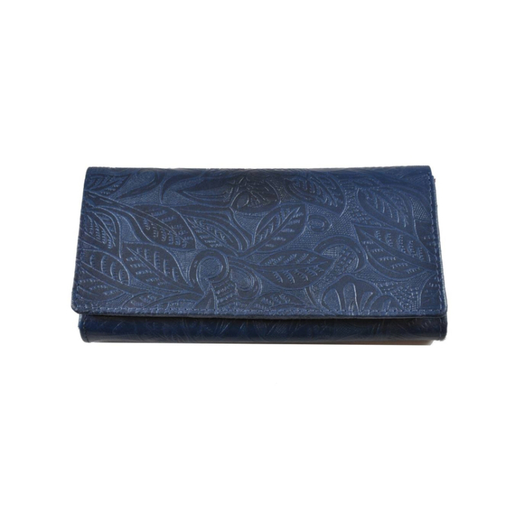 Divatos bőr női pénztárca 8671.4.2 Blue