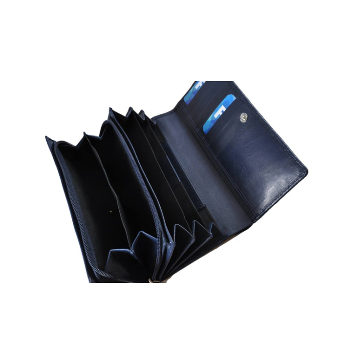 Divatos bőr női pénztárca 8671.4.2 Blue