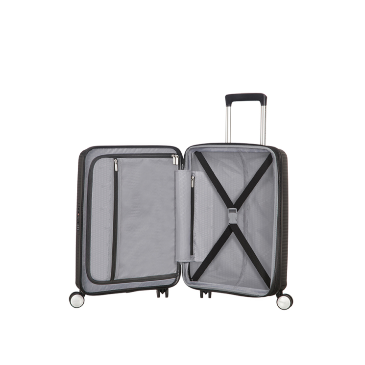 American Tourister Soundbox 55 Bőrönd, Fekete