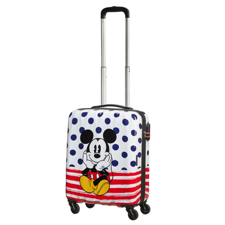 American Tourister Disney Legends Mickey Blue Dots Spinner bőrönd 55 cm-es 