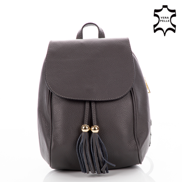 Valódi bőr női hátizsák S1288 2 Grey