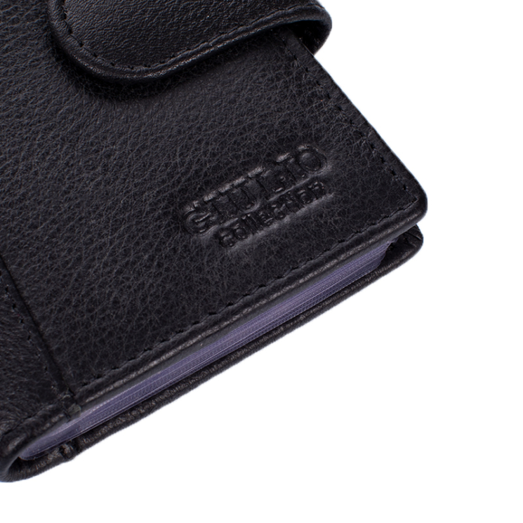 GIULIO COLLECTION valódi bőr kártyatartó RFID rendszerrel