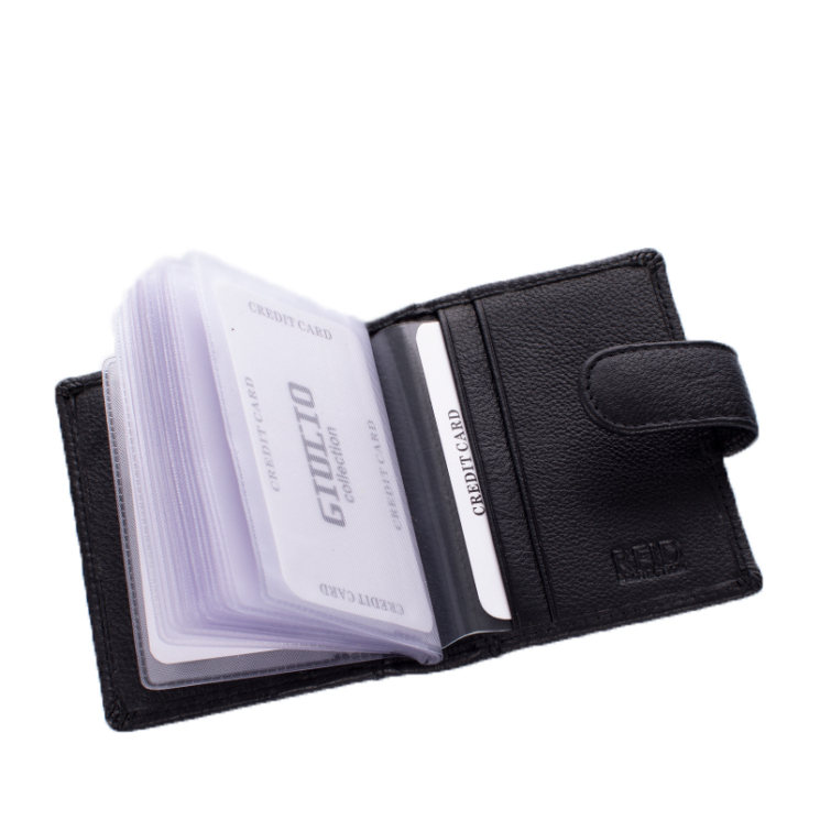 GIULIO COLLECTION valódi bőr kártyatartó RFID rendszerrel