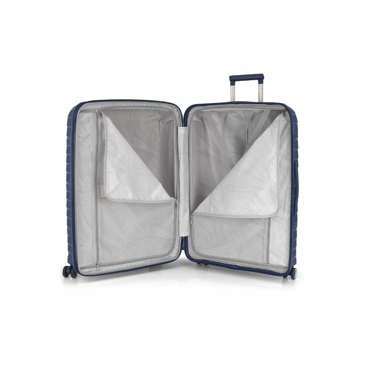 Gabol bőrönd nagy méret GA-1220L Black ajándék bőröndhuzattal