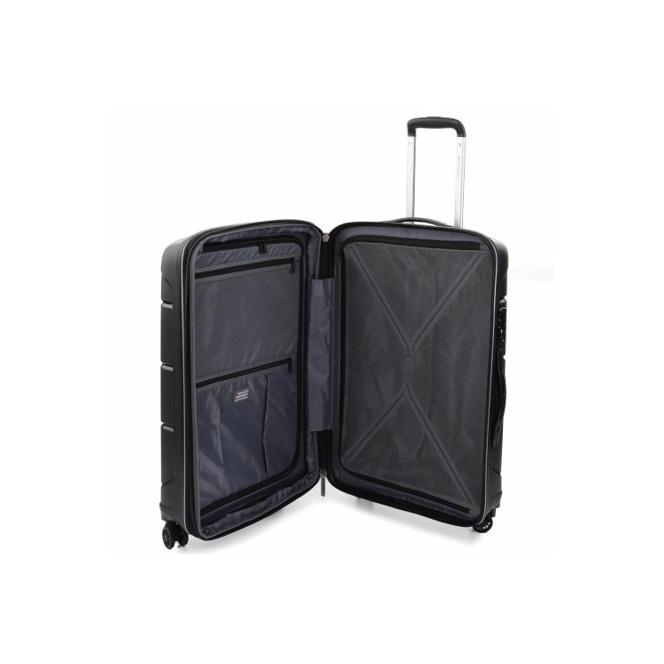 Roncato FLIGHT DLX Spinner Bőrönd R-3462 Piros ajándék bőröndhuzattal