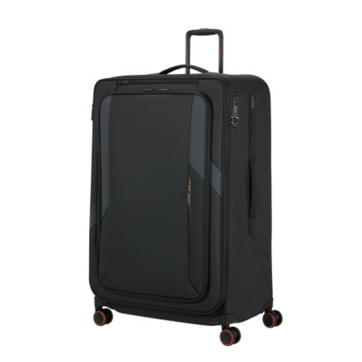 Samsonite GLAZED Bővíthető  Spinner bőrönd 84/32 EXP BLACK
