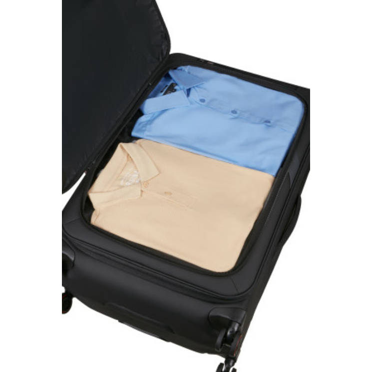 Samsonite GLAZED Bővíthető  Spinner bőrönd 84/32 EXP BLACK
