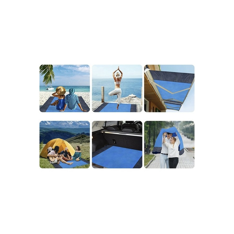 XXL-es Vízálló Strand/piknik takaró 208x208cm Trizand 21209