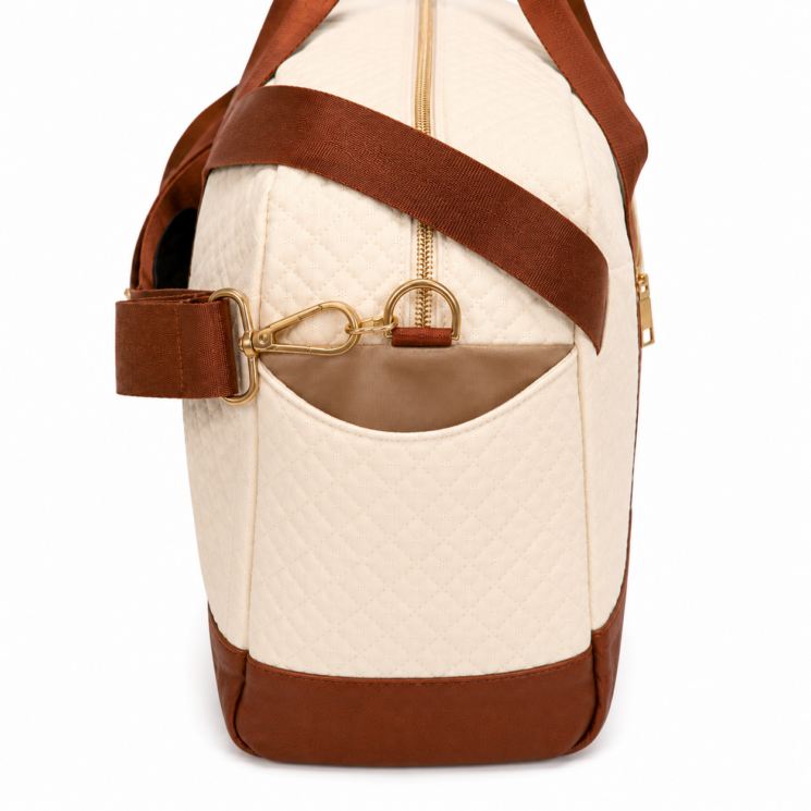 SYBW Steppelt Sporttáska / Utazótáska 40×25×20 cm – Beige Brown