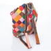 Különleges Patchwork mintás Valódi bőr női hátizsák 