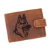 Giulio  pénztárca bőr díszdobozban németjuhász kutya mintával RFID rendszerrel