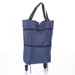 Összehajtható bevásárlókocsi sötétkék színben