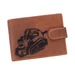 Giulio  bőr pénztárca asztalos mintával díszdobozban RFID rendszerrel